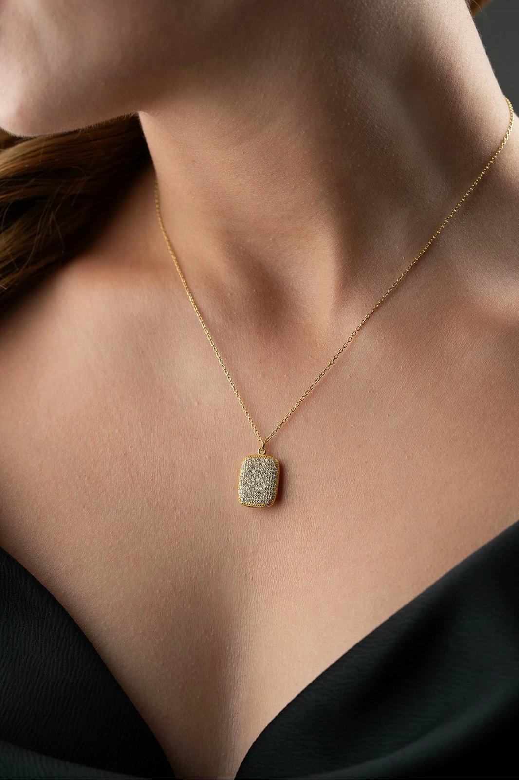 Qafore argjendi Jumeon, ngjyrë ari, SİLVANOJEWELRY313