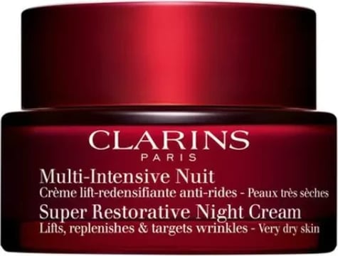 Krem nate Clarins Super Restorative Night Cream për lëkurë shumë të thatë 50ml
