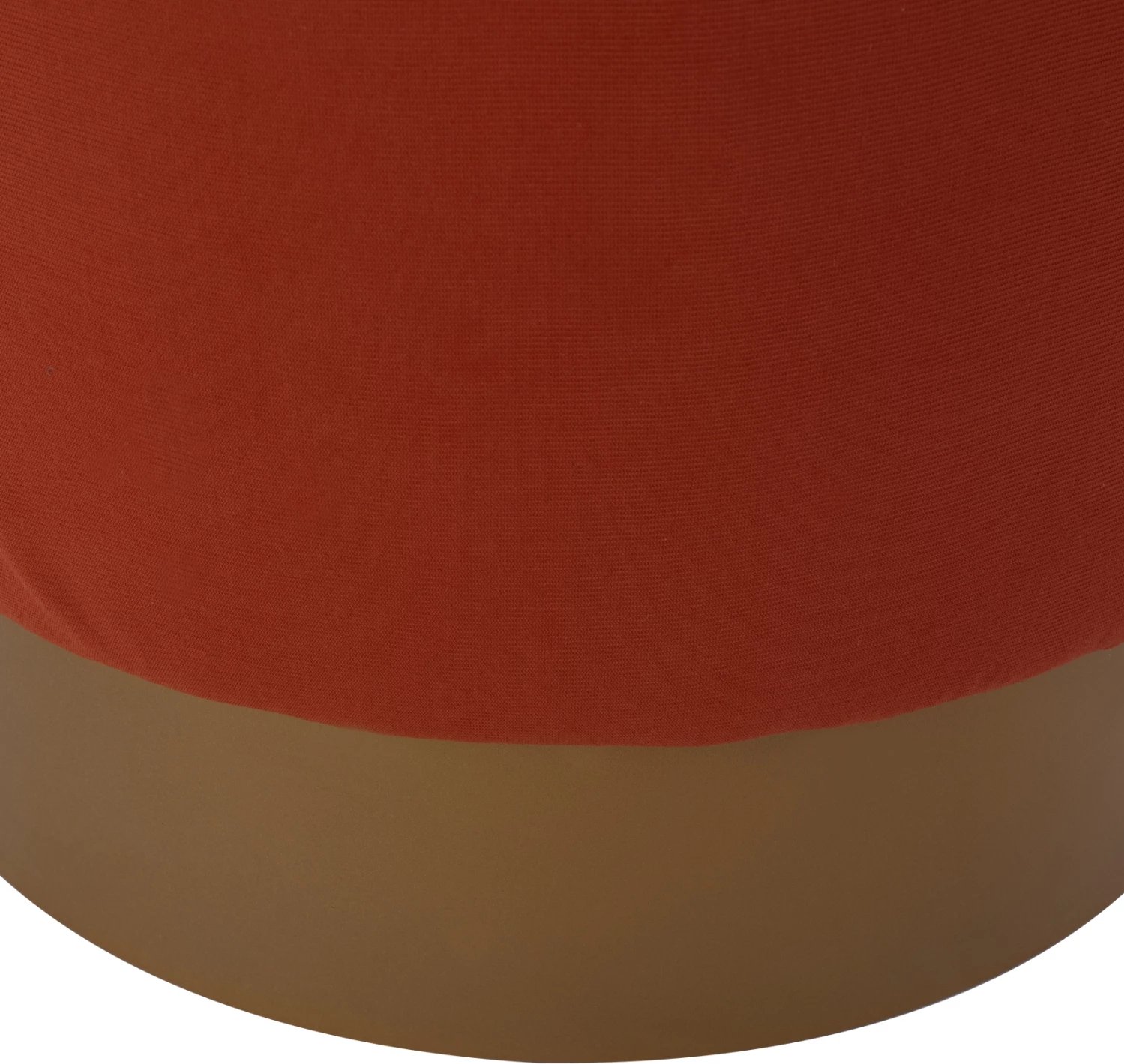 Puf/Karrige e rrumbullakët, ngjyrë korali, bazë e artë, FH9260.02