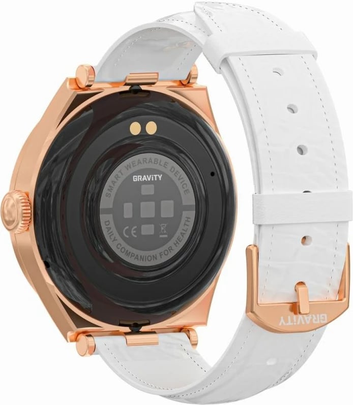 Smartwatch Gravity për femra, rozë e bardhë
