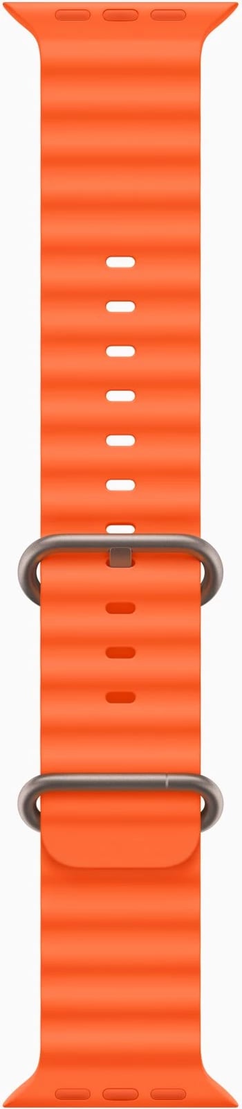 Apple Watch Ultra2 Cellular, 49mm Titanium Case w Orange Ocean Band