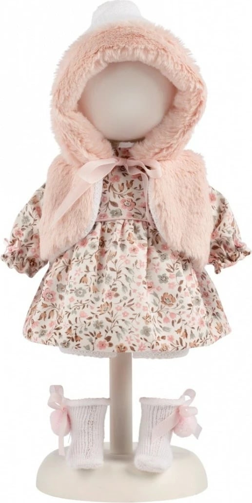 Veshje kukulle Llorens Nicole, 35 cm, 6 pjesë, shumëngjyrëshe