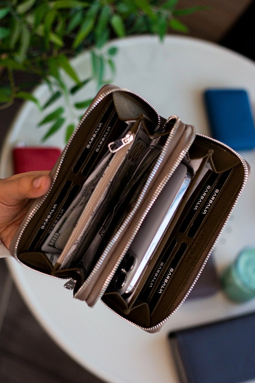 Portofol unisex Zoozie Bags Orleans, ngjyrë e gjelbër