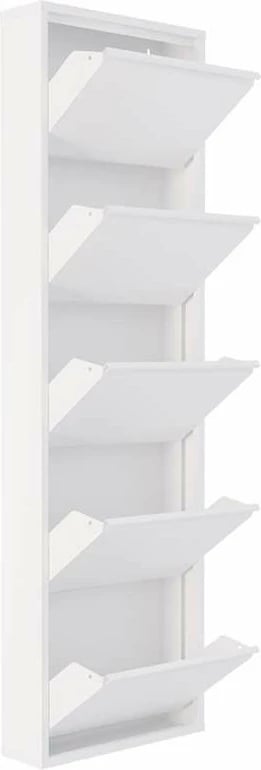 Dollap këpucësh Skye Decor, 5 pjesë, metal i bardhë