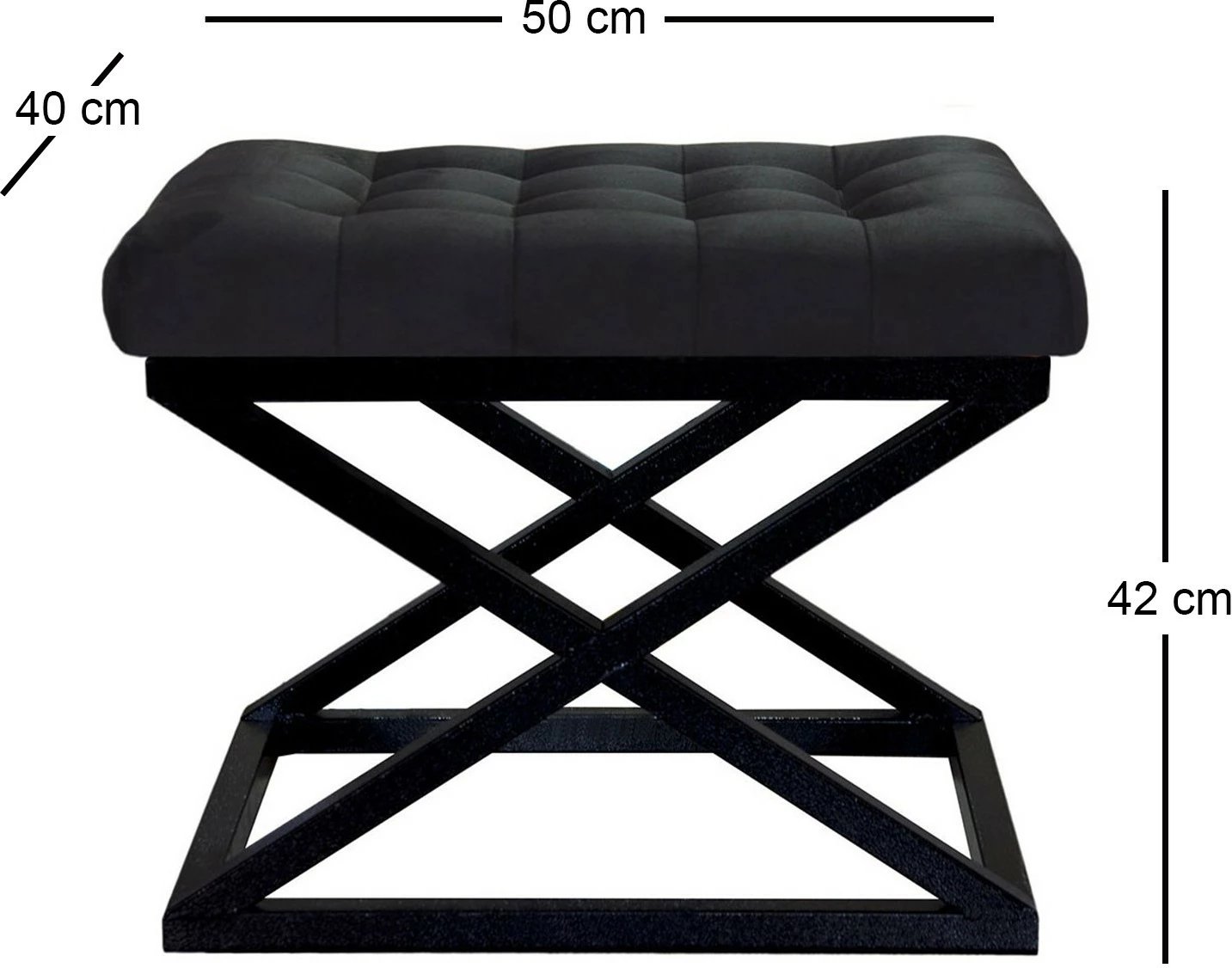 Puf Atelier del Sofa, Capraz, ngjyrë e zezë, v2