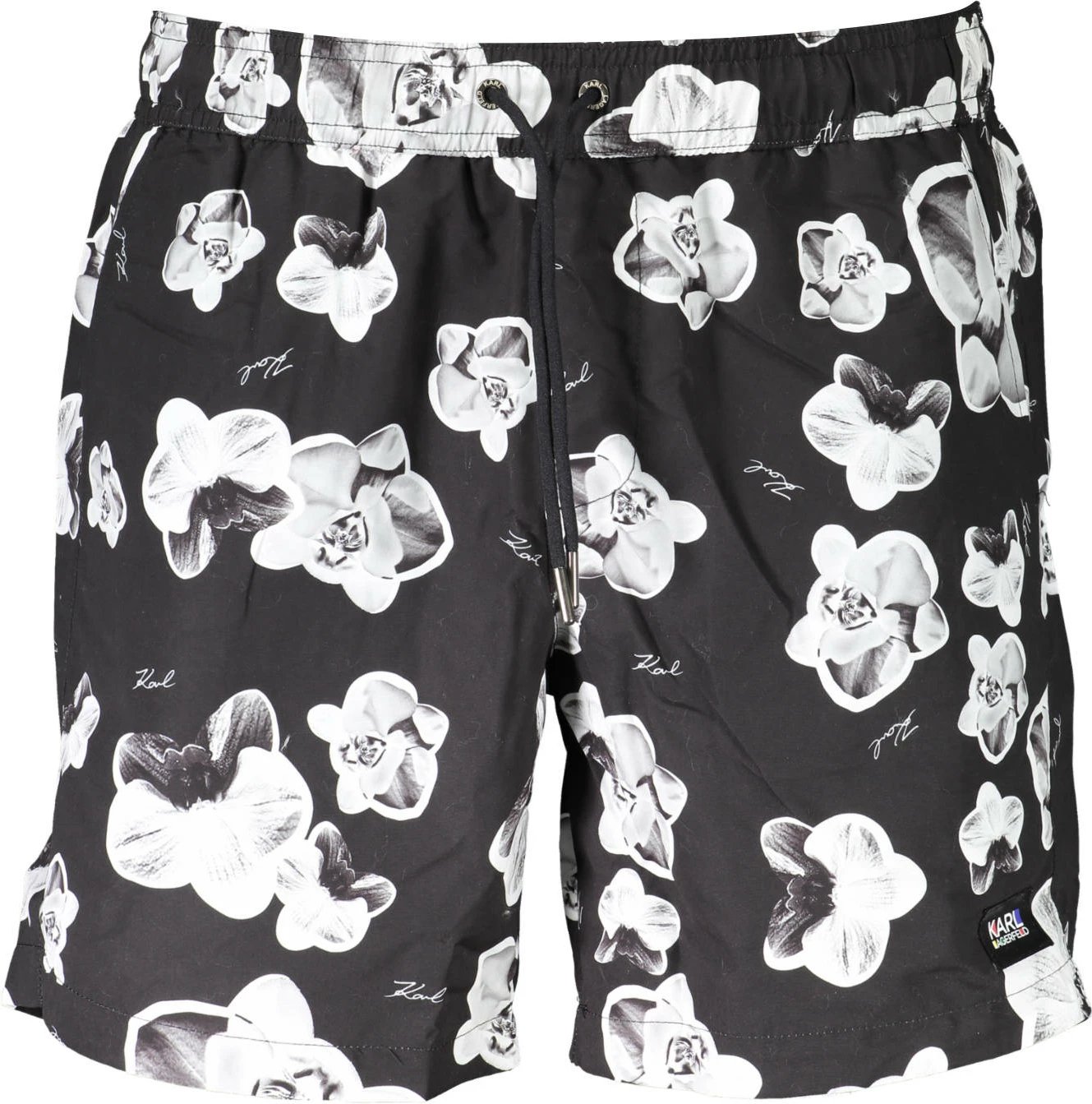 Pantallona noti për meshkuj KARL LAGERFELD BEACHWEAR, të zeza