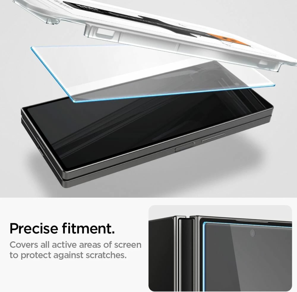 Xham i temperuar Spigen Glas.tR EZ Fit për Samsung Galaxy Z Fold 6, 2 copë