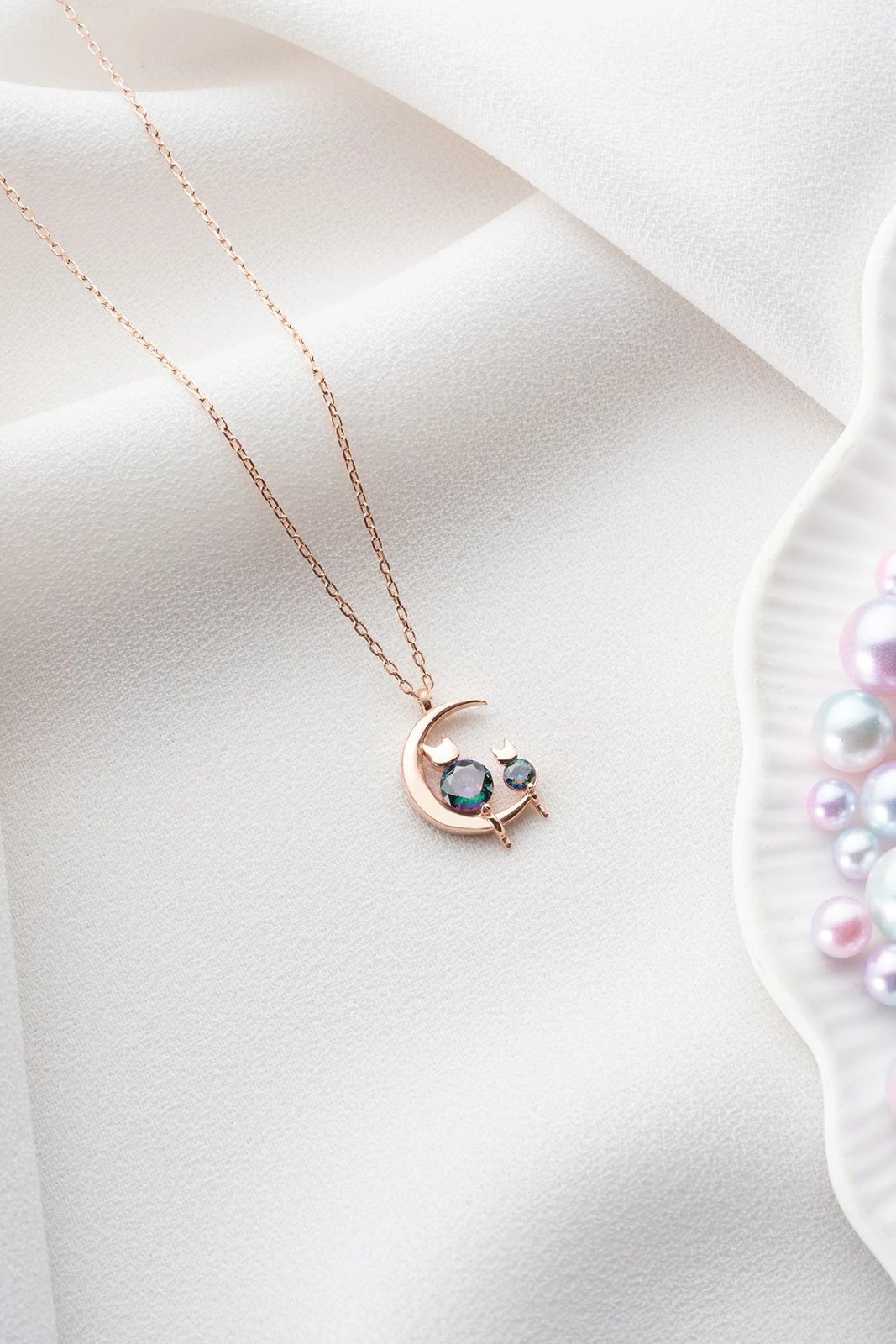 Vath argjendi me Mistique Topaz, ngjyrë rozë ari, jeshile, vjollcë, NRZ99755