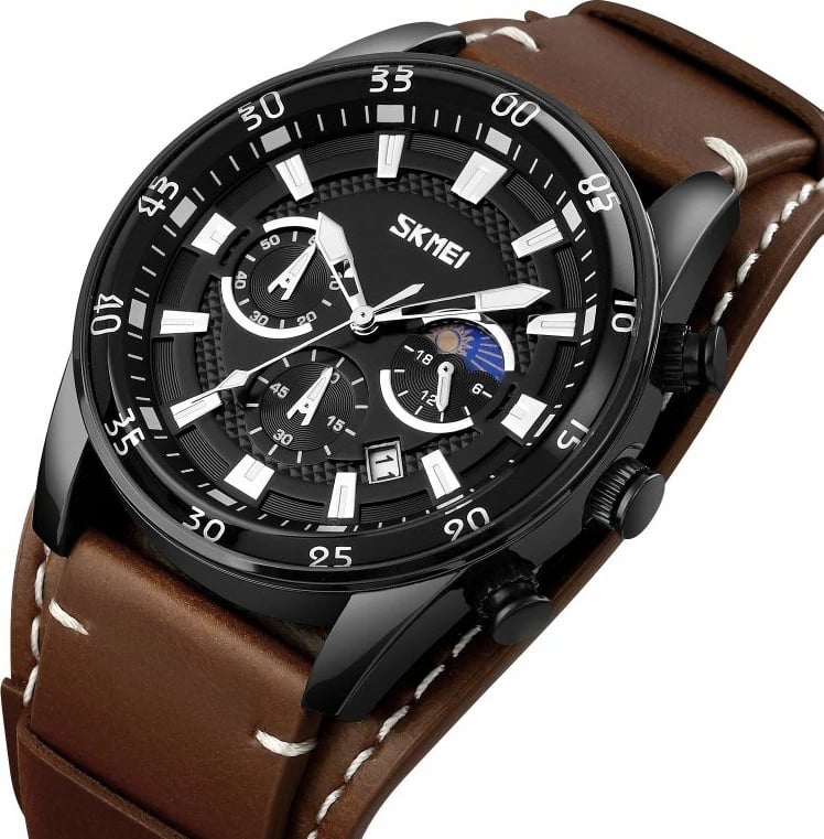 Orë dore për meshkuj Skmei, e zezë