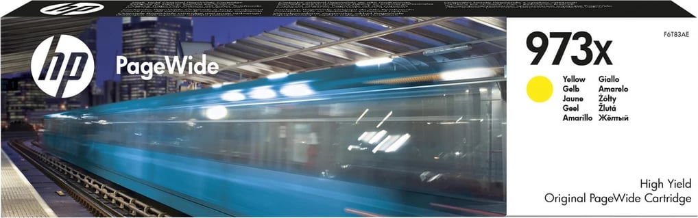 patron bojë, HP, 973X F6T83AE, XL 86 ml 7000 faqe, e verdhë