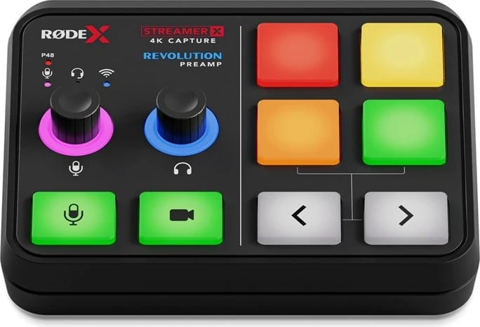 Ndërfaqja Audio dhe Kontrolluesi i Videos, RODE Streamer X, i zi