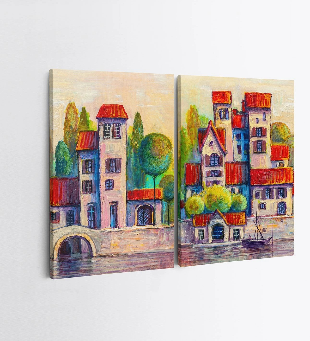 Pikturë dekorative në kanavacë (2 copë), Wallity, 2KNV4243, 50x70cm