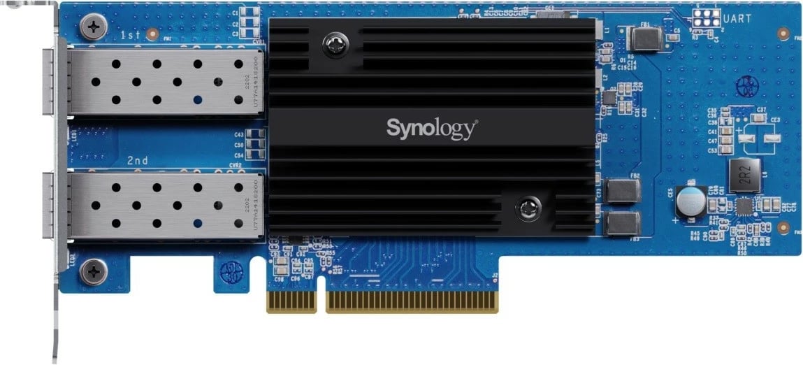 Kartë rrjeti Synology E25G30-F2, Dual-port 25GbE, PCIe 3.0 x8, për servera, Blu