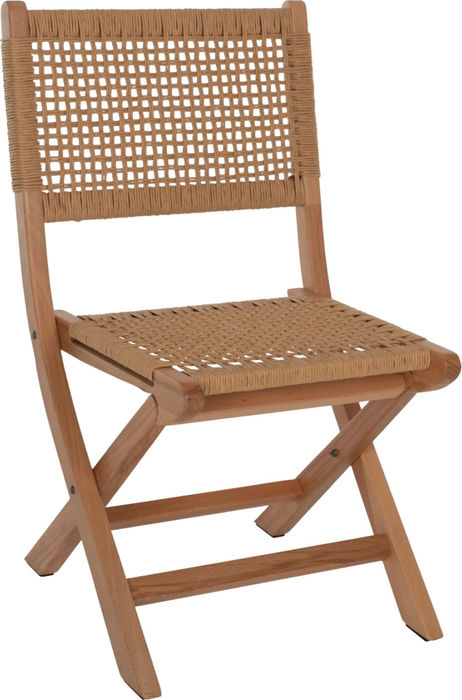 Karrige e palosshme prej druri ahu dhe litari natyral 47x58x84Hcm.FH9411.01