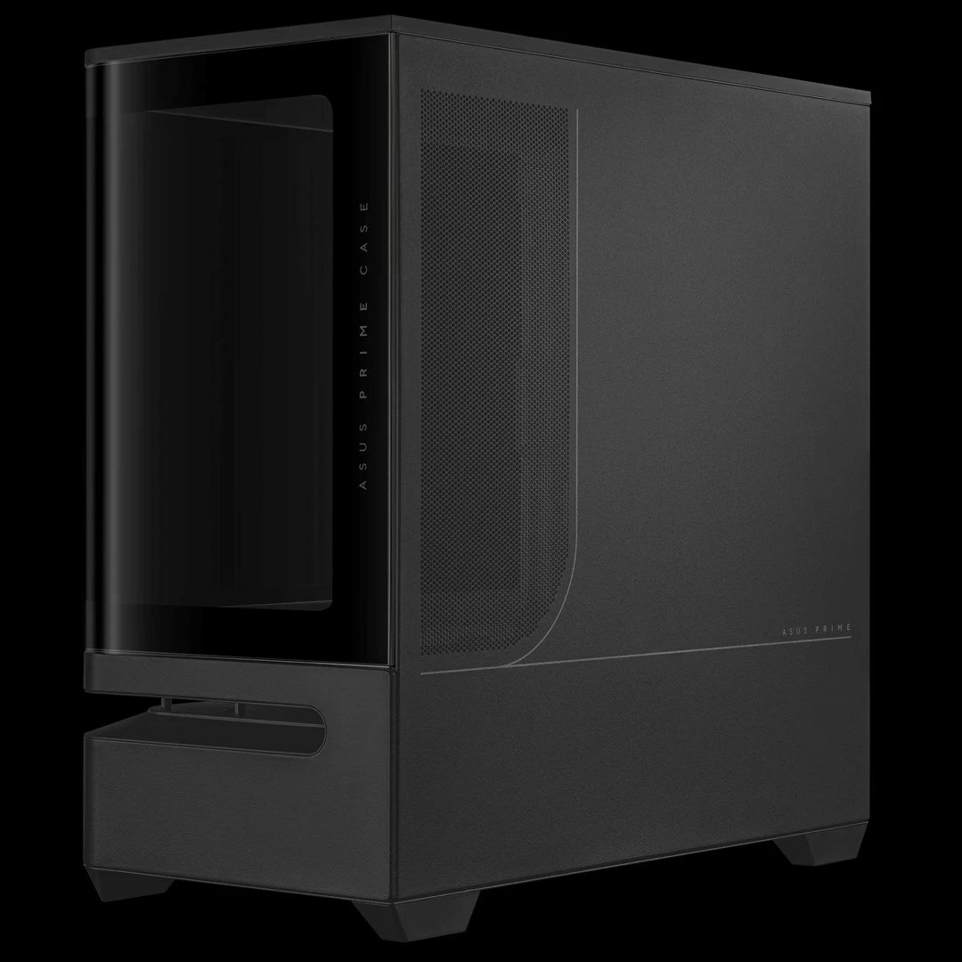 Kasë ASUS PRIME AP202 TG ARGB, e zezë