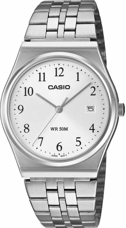 Orë dore për meshkuj Casio, argjend
