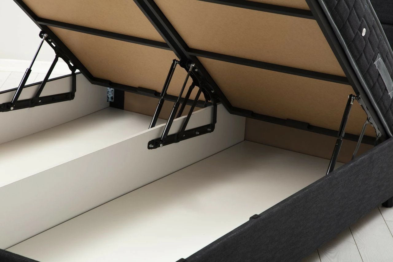 Set dysheku, bazë dhe shtrat, ngjyrë antracit, Skye Decor, 120x200