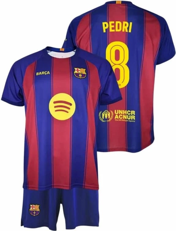 Set maicë e shorce për fëmijë Yakimasport FC Barcelona Pedri