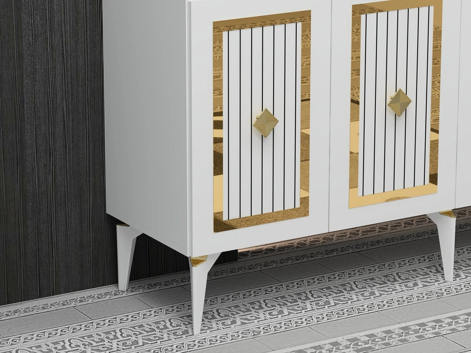 Konsol Nora, e bardhë dhe ari