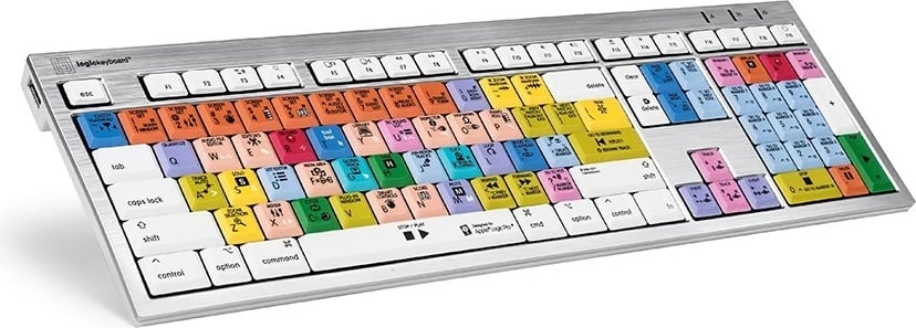 Tastierë LogicKeyboard Logic Pro X2 ALBA FR për Mac, shumëngjyrëshe