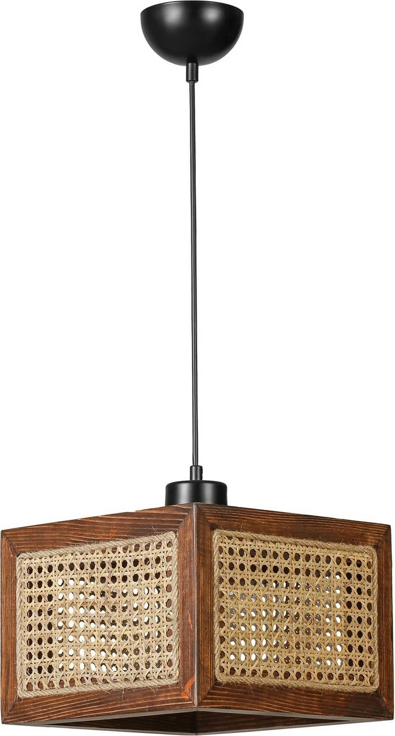 Llambë tavani Opviq, Kumsal Büyük, rattan, ngjyrë arre