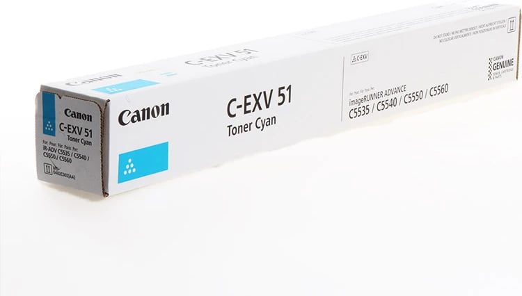 Toner Canon C-EXV51 (0482C002) 60000 faqe cyan