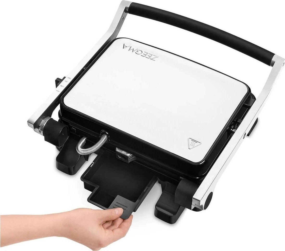 Grill tavoline Zeegma Grill Chef 2w1, ngjyrë e zezë-argjendtë