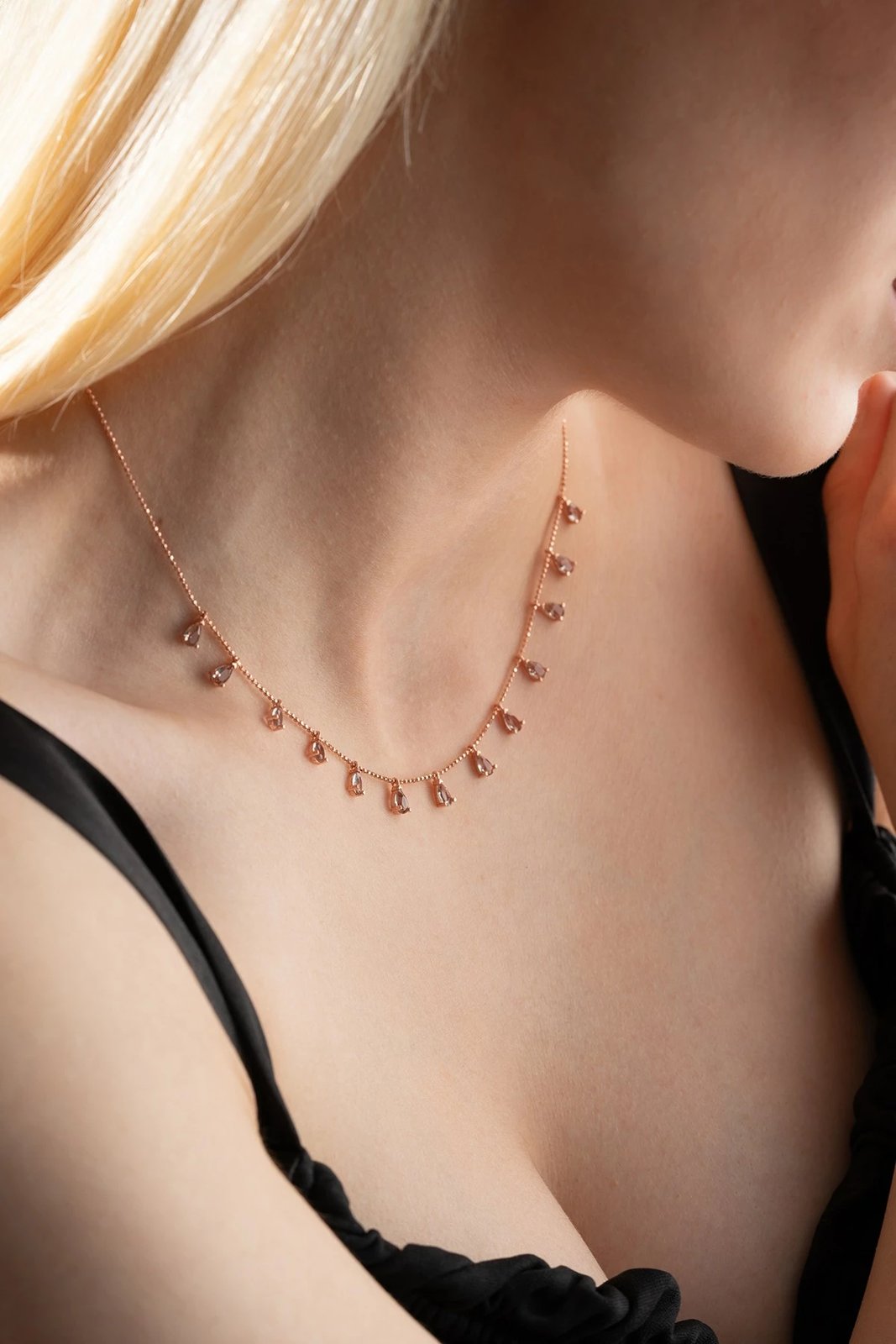 Qafore argjendi Jumeon, ngjyrë rozë ari dhe vjollcë, NRZ1090