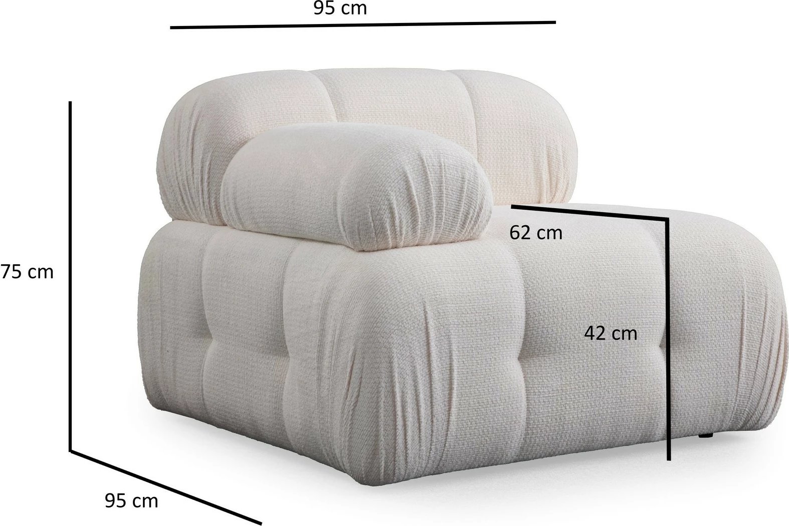 Këndare Atelier del Sofa Petite 3, e bardhë