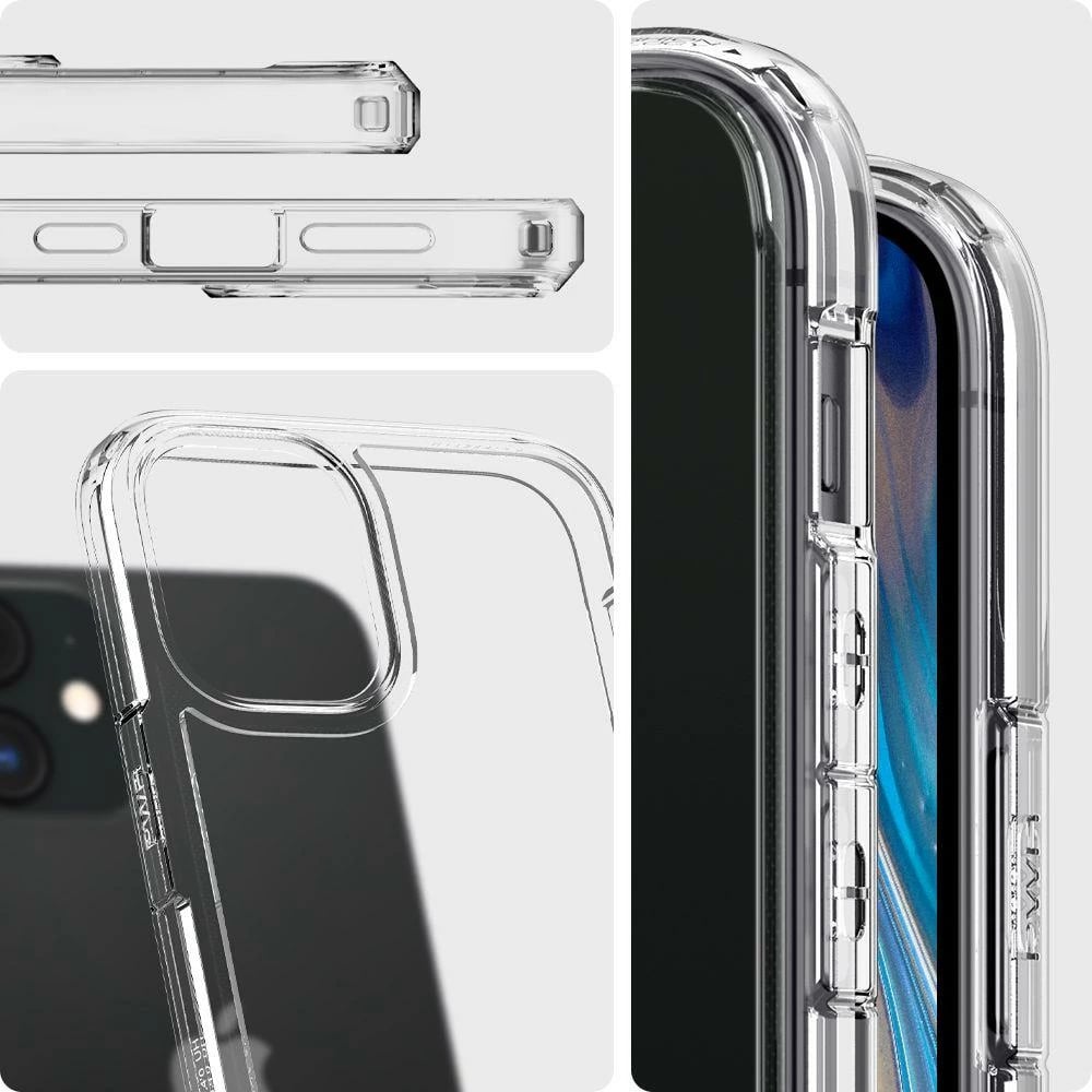 Mbështjellës Spigen Ultra Hybrid për iPhone 12 mini, Transparent