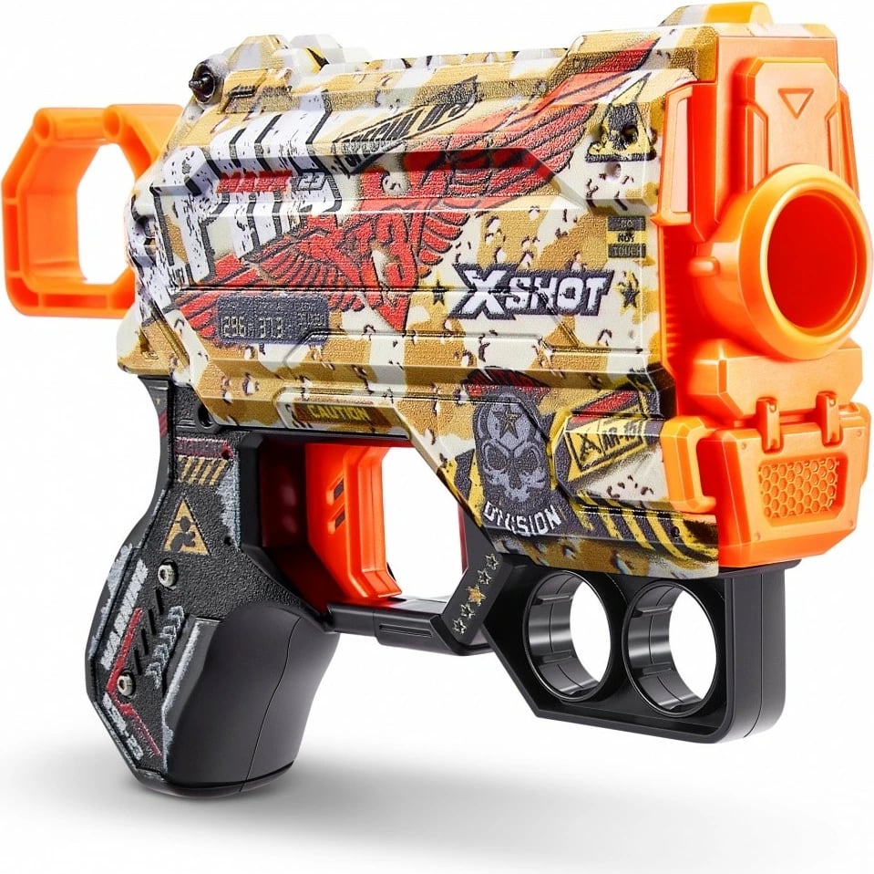 Set blastera lodër ZURU X-Shot Skins Menace, 4 copë, 24 shigjeta, shumëngjyrëshe
