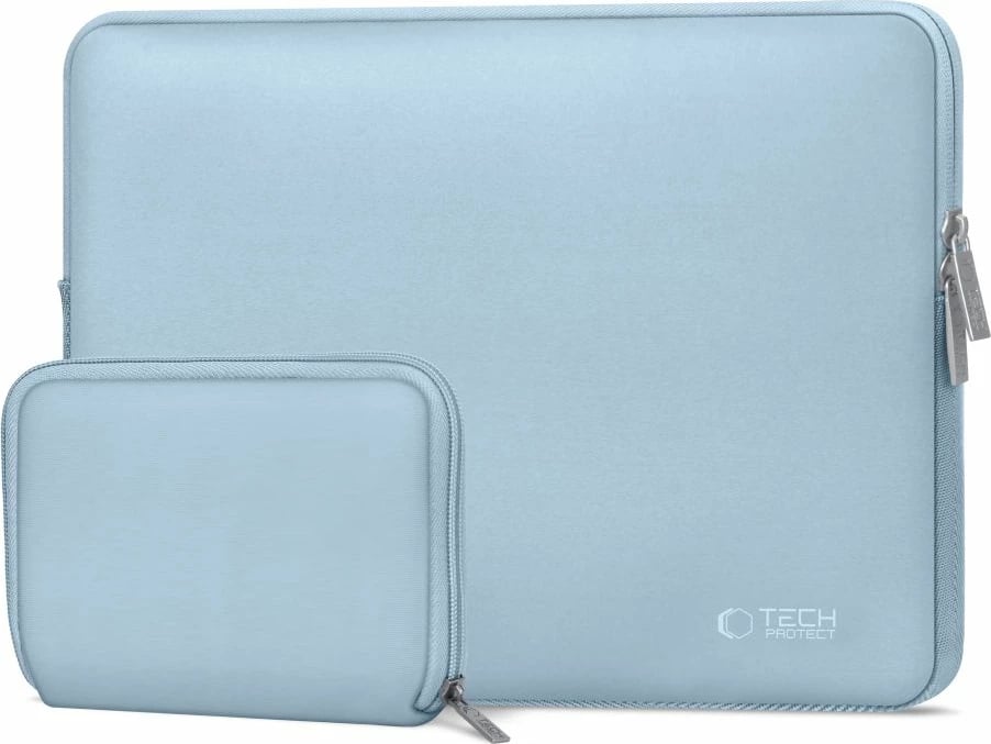 Kasë laptopi Tech-Protect NeoSlim 13-14", set me çantë aksesorësh, Kaltër