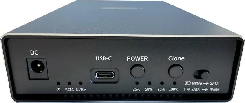 Kasë LC-Power për HDD/SSD M.2, USB Type-C, e zezë