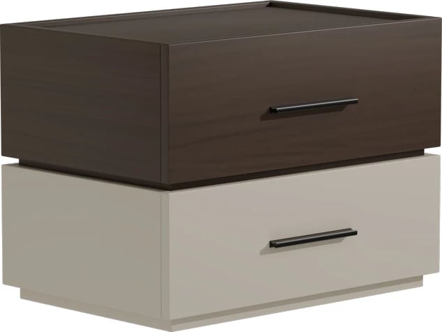 Komodinë Sonlen, MDF, ngjyrë arre-bezhë, 60x40x44.5cm