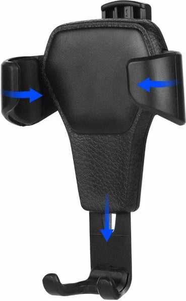 Mbajtës telefoni për veturë Hurtel H01, për grilë ventilimi, i zi