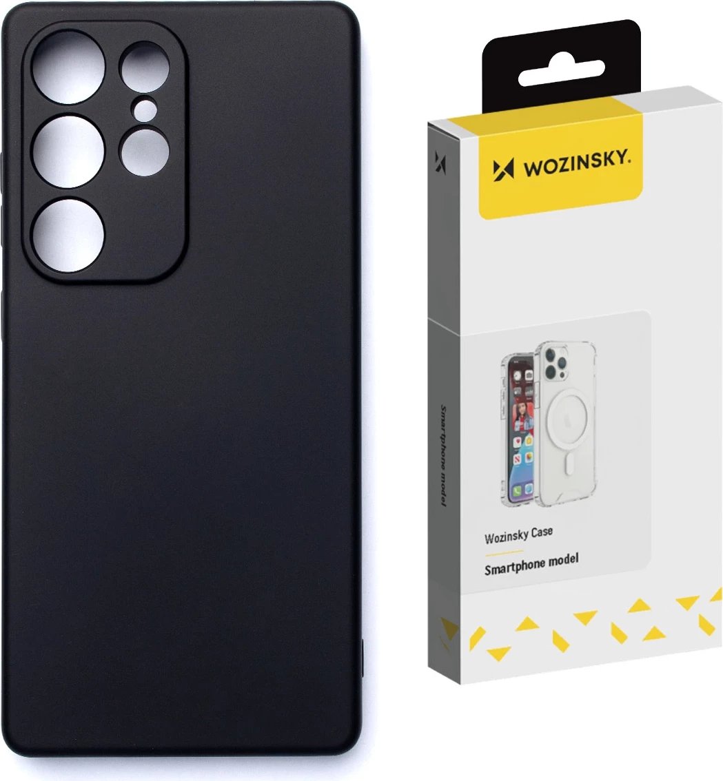 Mbështjellës Wozinsky Soft Case për Samsung Galaxy S25 Ultra, i zi
