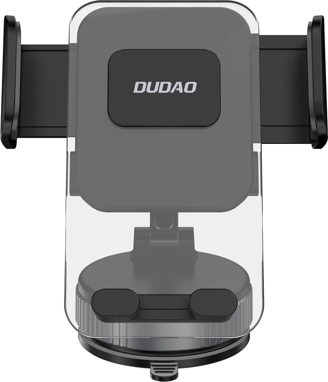 mbajtës makine për celular Dudao F24PLUS me kapje vakum, montim në panel, rregullim 360°, aliazh zinku/plastikë, i zi