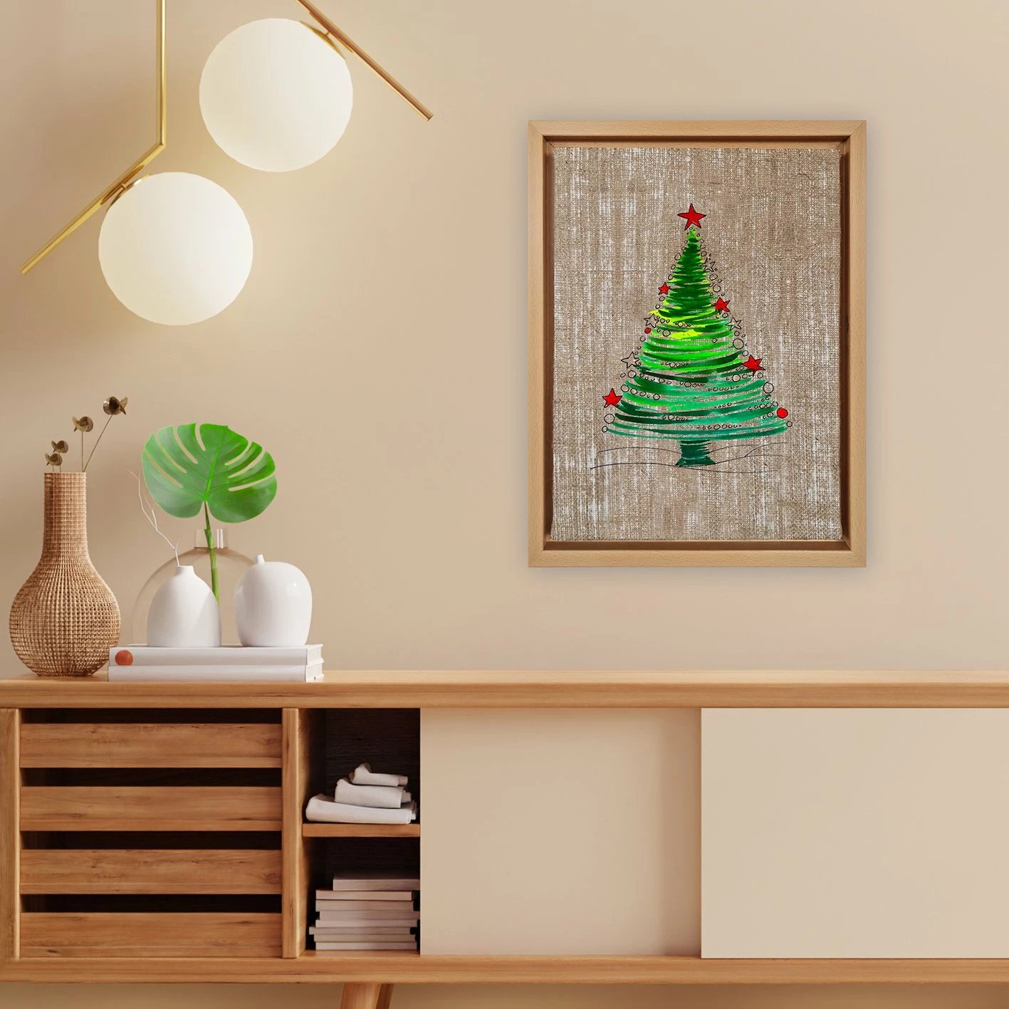 Pikturë dekorative në kanavacë me kornizë, shumëngjyrëshe, NLJ800709_3646