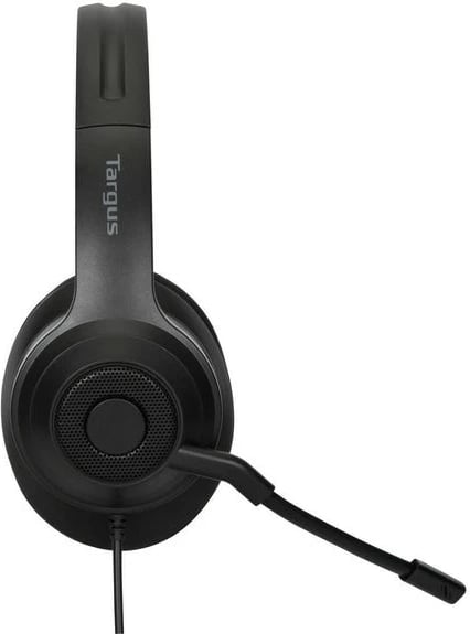 Kufje me tela Targus Wired Stereo Headset, USB, mikrofon boom, e zezë Kufje me tela Targus Wired Stereo Headset, USB, mikrofon boom, e zezë