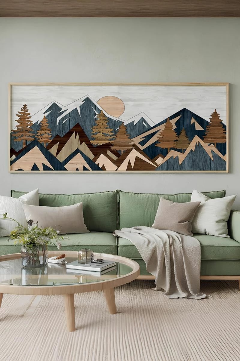 Pikturë dekorative me kornizë, Wallity, Artsmdfyty8-3370, shumëngjyrëshe, 33x70cm