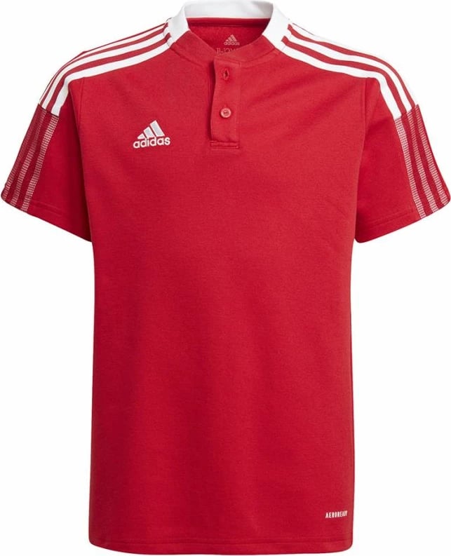 Maicë për fëmijë adidas Tiro 21 Polo Jr., e kuqe