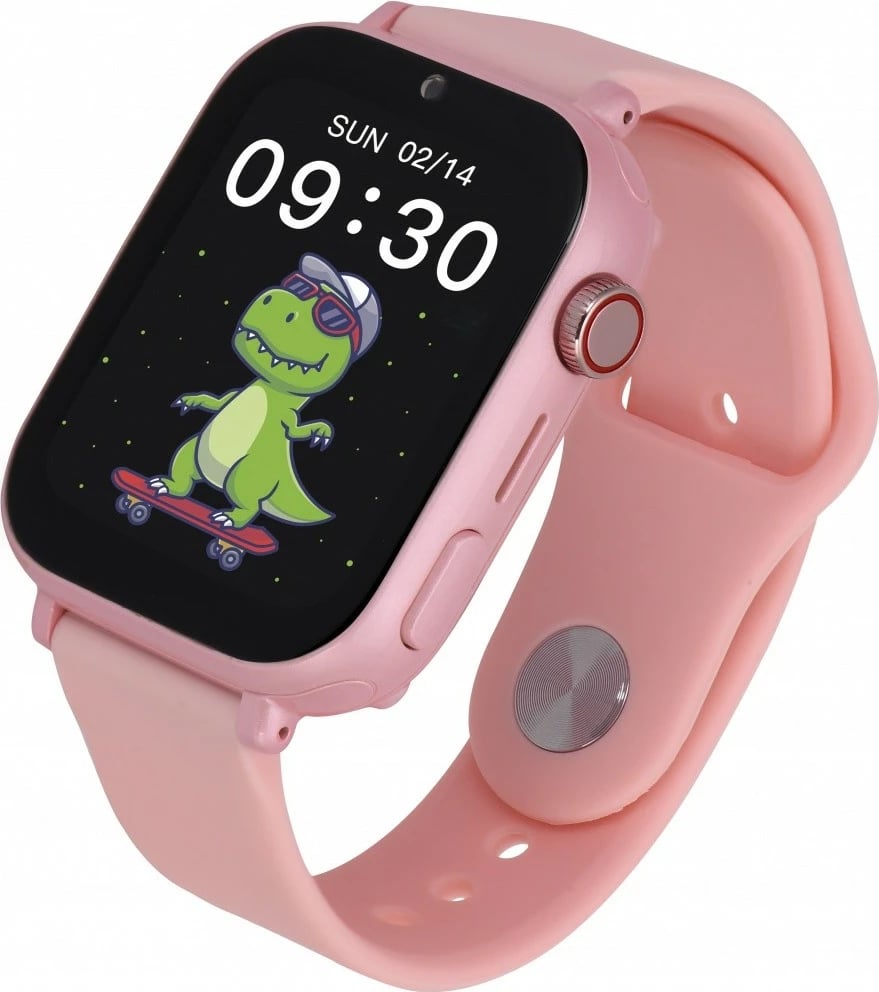 Smartwatch, Garett Electronics Kids N!ce Pro 4G 1.85" IPS, GPS LTE, për fëmijë, rozë