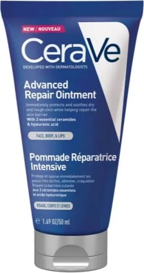 Balsam riparues për fytyrë, trup e buzë CeraVe Advanced Repair, 50ml