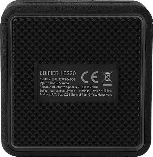 Altoparlant portabël Edifier ES20 TCODE, Bluetooth, 15 orë, i zi