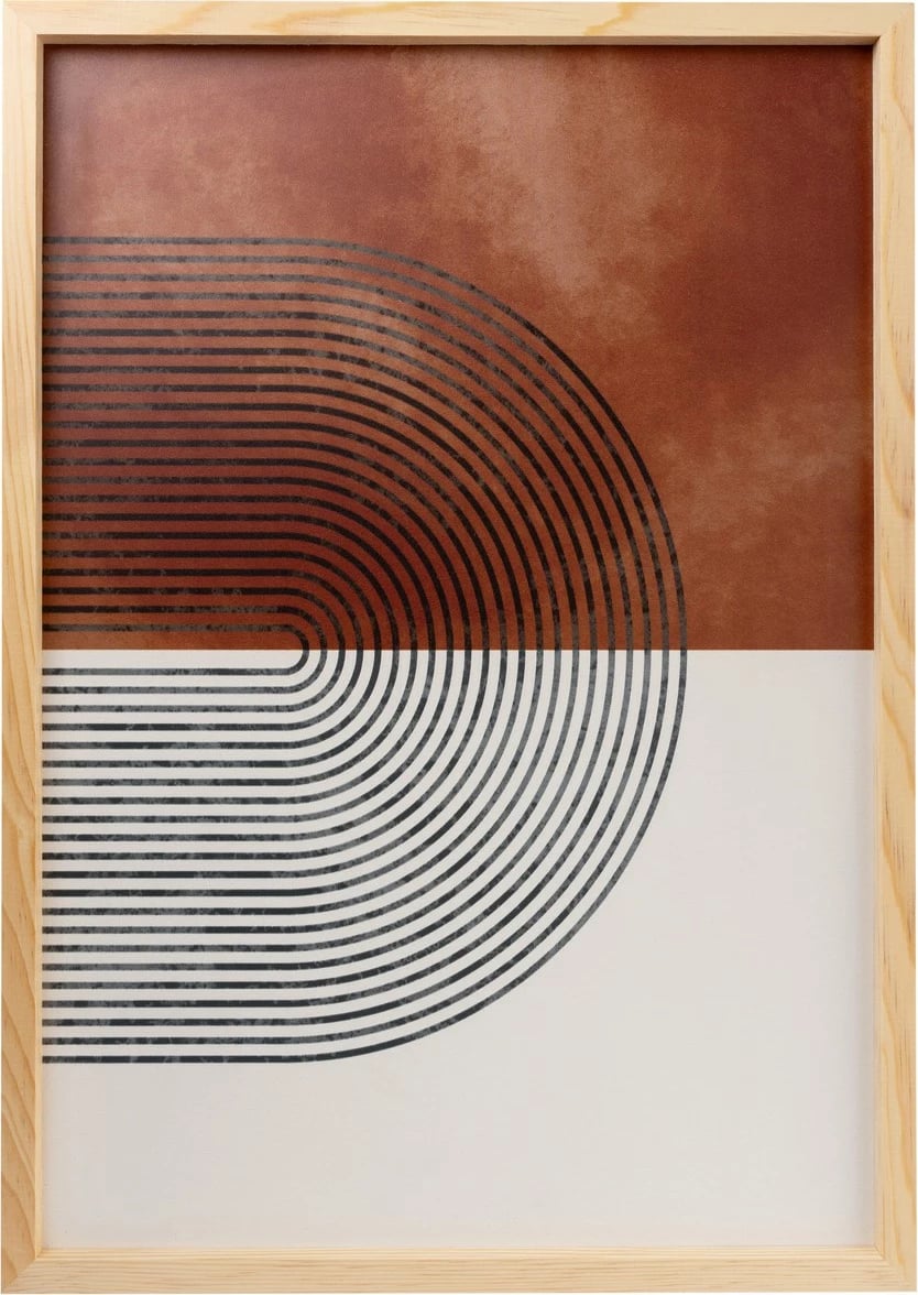 Set pikturash dekorative me kornizë MDF (3 copë), Wallity, Huhu198, 30x40cm