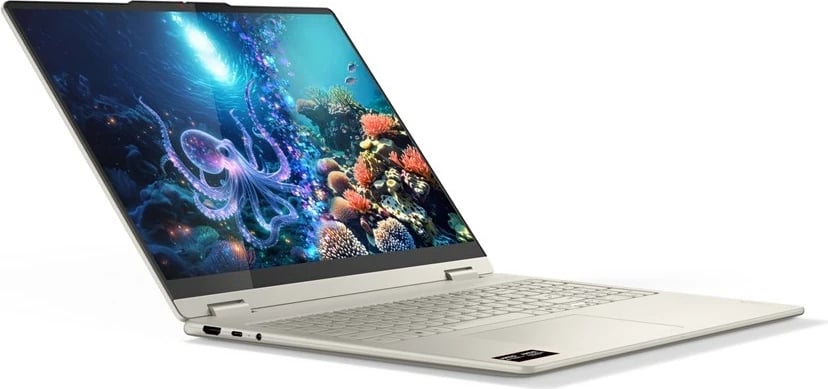 Kompjuter Lenovo Yoga 7 2-në-1, 16", AMD Ryzen AI 7 350, 16 GB RAM, 512 GB SSD, Touchscreen, Argjend