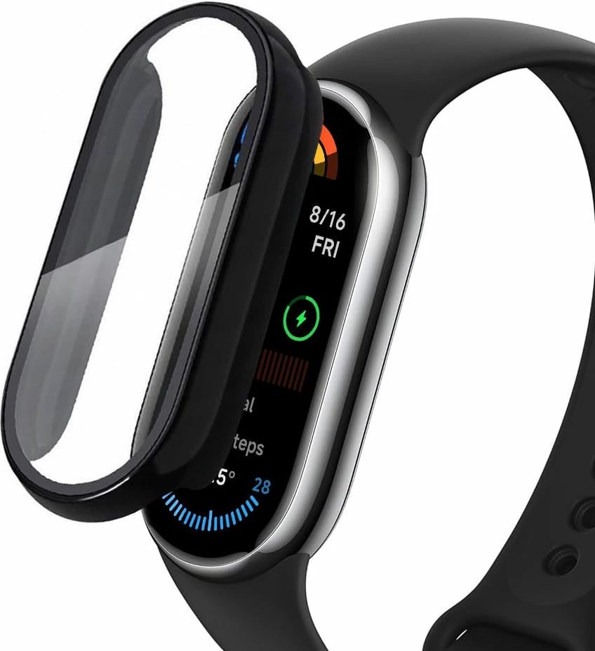 Mbështjellës Tech-Protect Defense360 për Xiaomi Mi Band 9 / 9 NFC, i zi