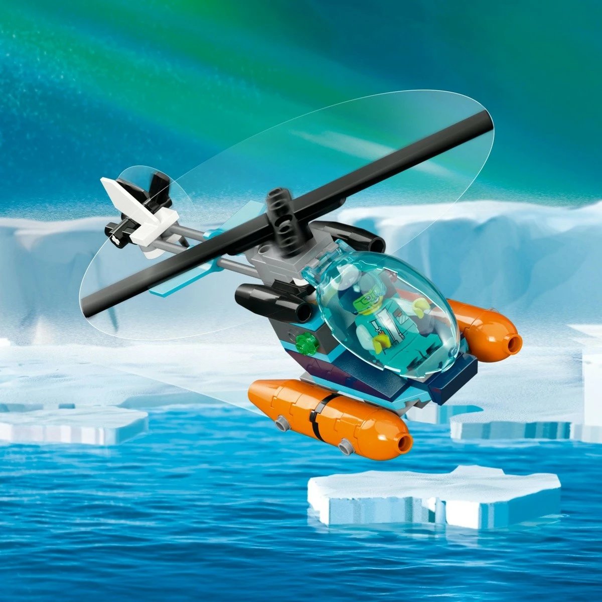 Set LEGO City Arctic Researcher Ship 60368, 815 pjesë, për fëmijë, Blu/Portokalli