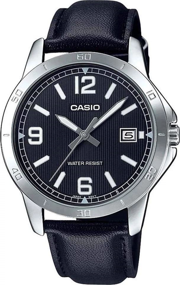 Orë dore për meshkuj CASIO COLLECTION Casual Date, e zezë
