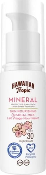 Qumësht mbrojtës për fytyrë SPF30 Hawaiian Tropic Mineral, 50ml